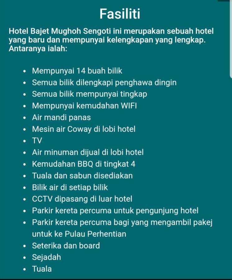 Hotel Bajet Mughoh Sengoti Jertih Exterior photo
